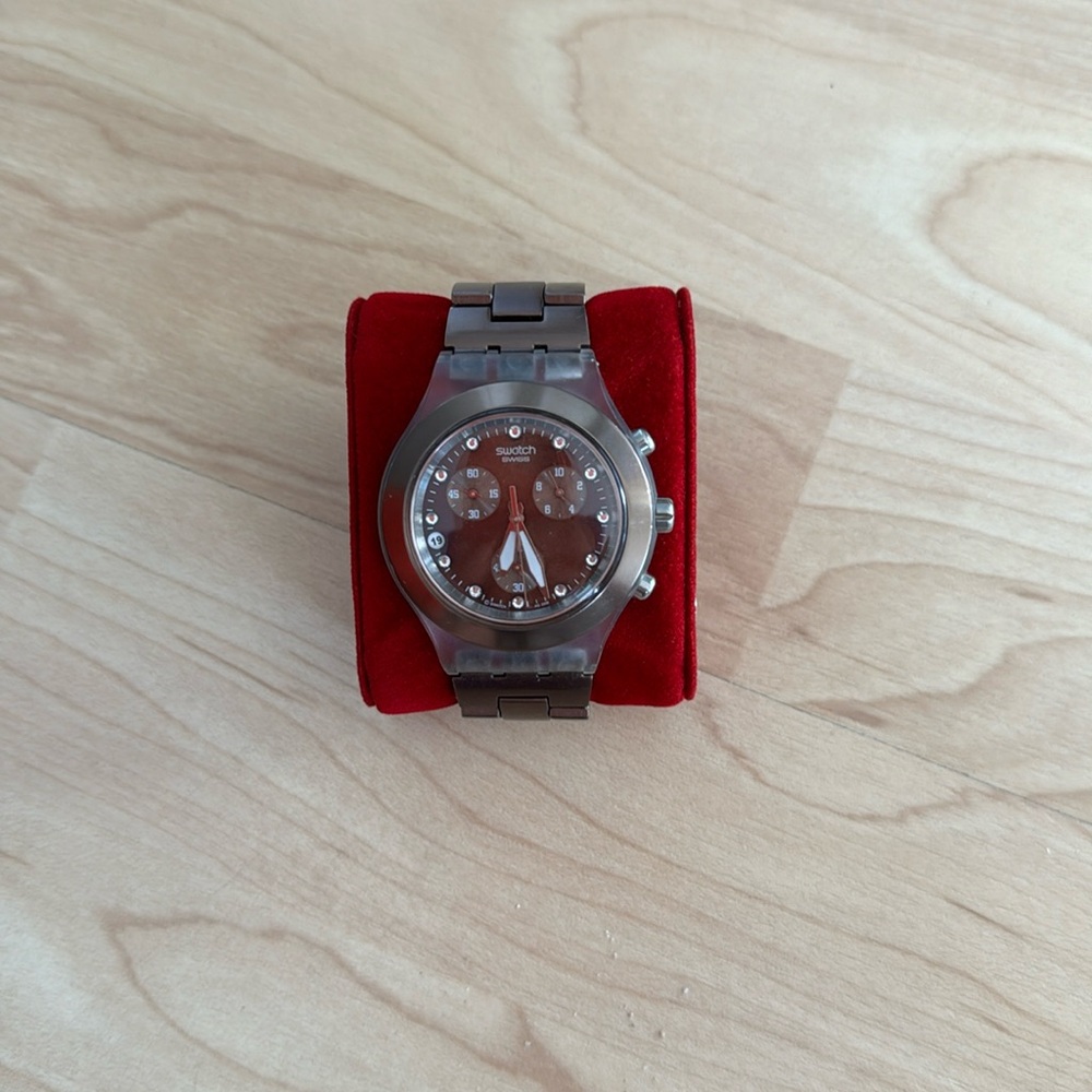 Swatch watch bronze